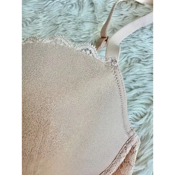 Victorias Secret Rose Gold Dream Angels Lightly Lined Demi Bra 36D - Picture 7 of 10